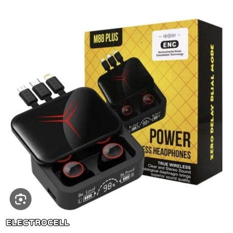 Auricular bluethoo + cargador portatil power v5.3