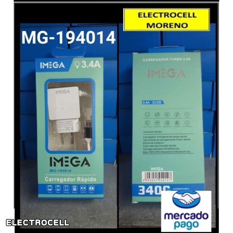 cargador imega 3.4A  MG-194014