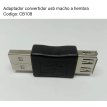 Adaptador convertidor usb macho a hembra 