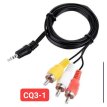 cable  rca de 3 puntas a 3.5 feimasi cq3-1